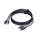 StarTech.com Cable KVM HDMI y USB 3.0 5Gbps de 1,8m - 4K 60Hz - Cable Combo HDMI 2.0 y USB para Switch Conmutador KVM